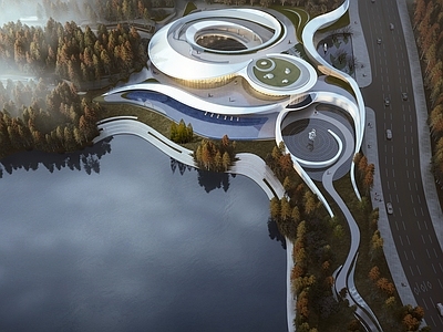 现代艺术风格建筑 售楼部