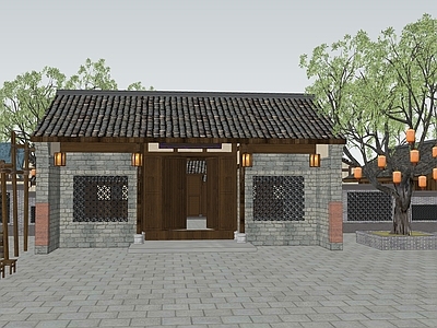 中式古建筑 古建筑 南方穿斗 四合院 陈设