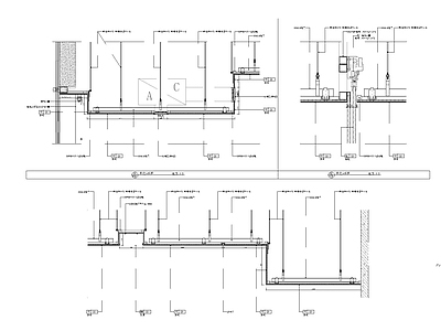 现代整体办公空间 传媒办公空间 施工图