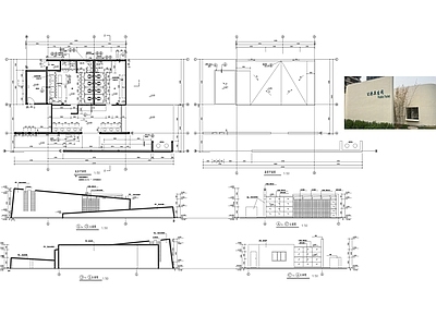 极简公厕 现代厕所洗手间 公厕建筑 公共卫生间建筑 公园卫生间建筑 施工图