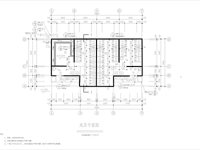 复古公厕 公园景区洗手间 公厕建筑 施工图