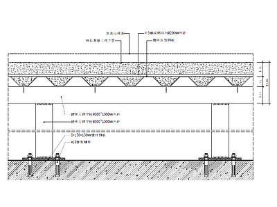 地台节点 钢架地台节点图 施工图