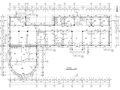 养老院 四层养员楼敬老院 砖混结构餐厅办公 文化室会议室晒台 水房洗衣房备品库 施工图