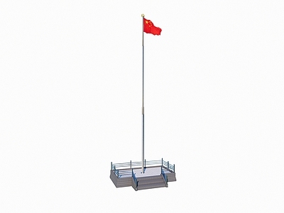 现代其他小品 升旗台 学校旗台 大理石升旗台