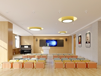 现代原木教室 现代原木风音乐教 现代音乐教室 钢琴教室 多媒体教室