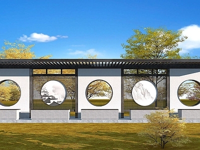 新中式公交站台