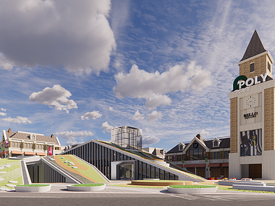 现代商业街 现代生态商业街