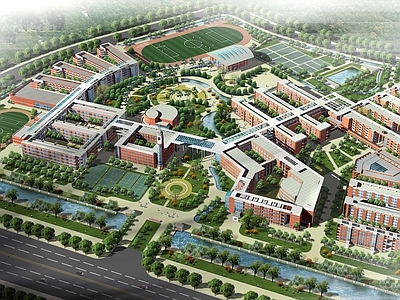 现代学校建筑 南京外国语学校 平立剖全套图纸 施工图