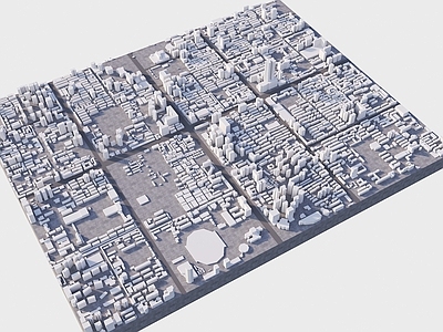 现代简约简模规划 鸟瞰建筑 规划体块 体块建筑 简模规划 白膜配楼