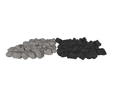 现代新中式石头 庭院石头小品 枯山水碎石 鹅卵石小品 砾石碎石 小石头