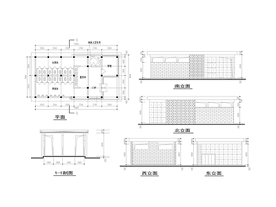 现代公厕 公共厕所方案设计 施工图