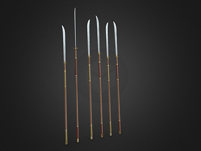 军事器材 冷兵器 武器 长矛 古代武器 木质长矛