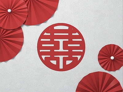 新中式中式挂件 婚庆墙饰喜字 喜字装饰墙 婚房装饰
