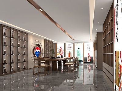 现代新中式烟酒店 白酒专卖店
