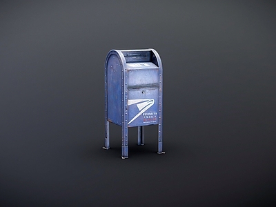 其他公用器材 老旧金属邮箱