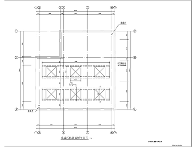 现代其他景观 供能站 加油站室 油罐基础 加油岛构造 施工图