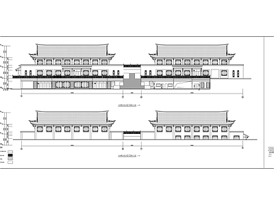 中式其他公共建筑 逝者家属服务综合 楼建筑图 施工图
