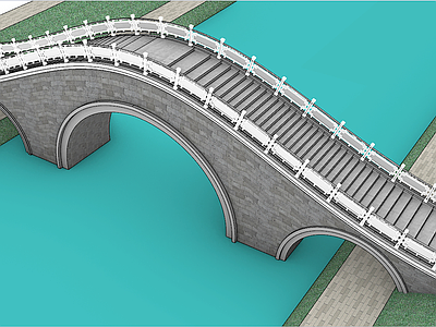现代其他景观小建筑 拱桥 景观桥