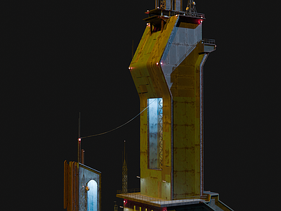 现代风格建筑 科幻建筑 重金属建筑 高科技建筑 未来城市建筑 工业建筑