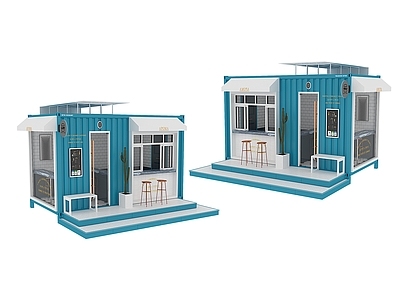 现代艺术风格建筑 建筑 咖啡屋