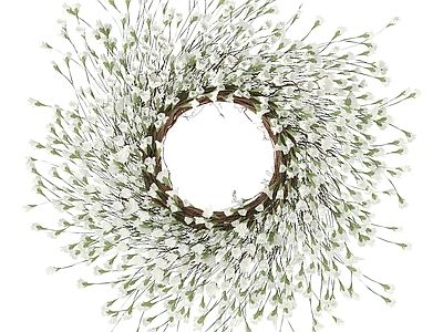 现代挂件 现代花环悬挂装饰 花圈墙饰挂件