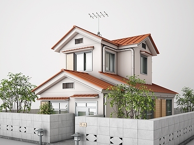 现代户外建筑别墅