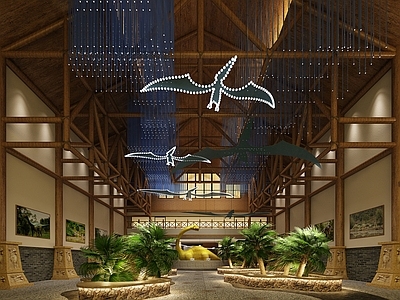 现代恐龙展览馆大厅