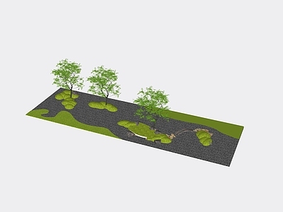 现代庭院小品 庭院