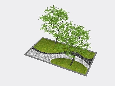 现代庭院小品 庭院