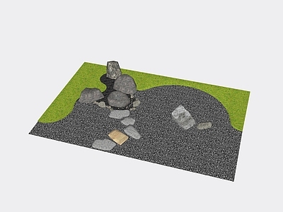 现代庭院小品 庭院