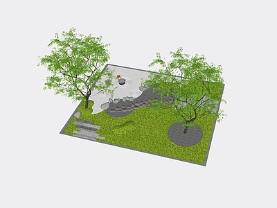 现代微地形 庭院景观