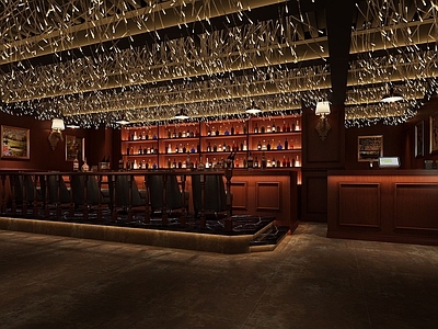 美式古典美式酒吧