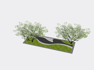 现代庭院小品 庭院