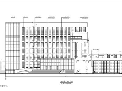 现代图书馆建筑 学校图书馆建筑图 施工图