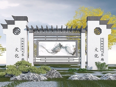 中式文化宣传栏