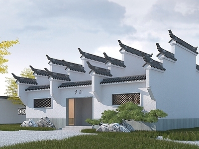 现代徽派公厕
