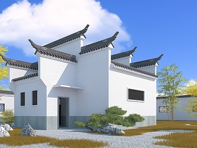 现代徽派公厕