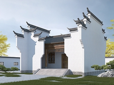 现代徽派公厕