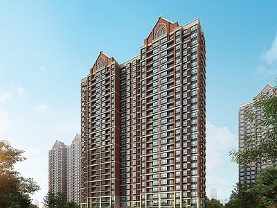 现代小区住宅