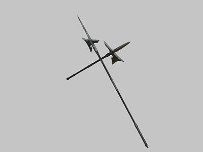 军事器材 冷兵器 武器 游戏武器 轻戟 中世纪黑暗幻想戟