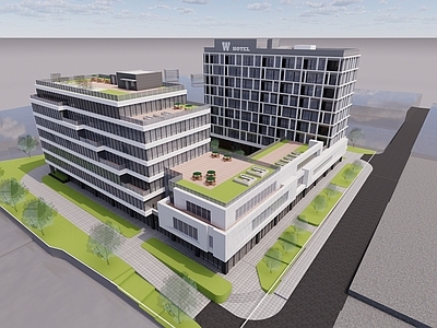 现代小公建 办公楼 公寓