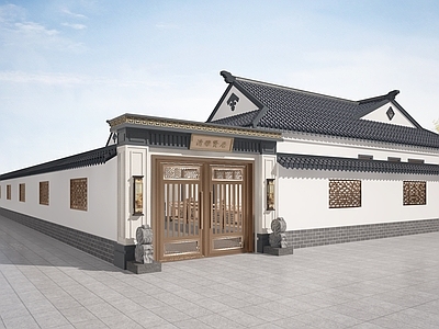 现代其他住宅外观 自建房 别墅 别墅大门 围墙 屋顶