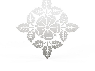 现代其他电器 精美花朵墙绘
