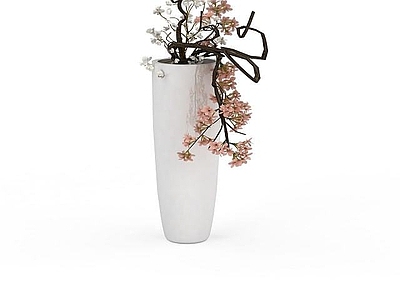 现代摆件组合 梅花枝