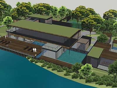 现代民宿建筑 民宿建筑