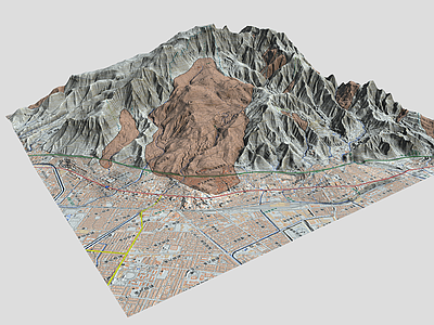 现代其他景观 山 山脉 悬崖 荒山 地形