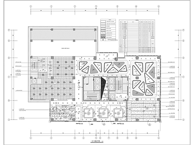 现代整体办公空间 办公楼装饰装修 施工图