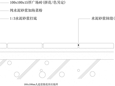 花岗岩 花岗岩地坪 施工图