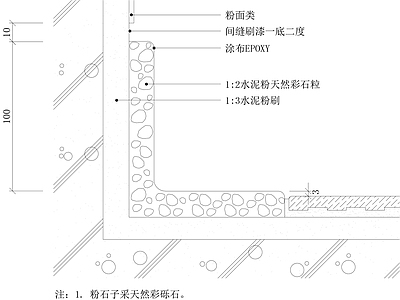 地面综合节点 踢脚大样图 施工图
