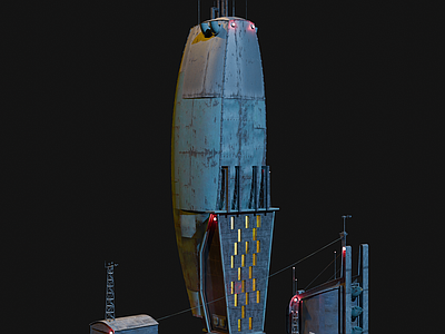 现代风格建筑 科幻建筑 重金属建筑 高科技建筑 赛博朋克建筑 工业建筑